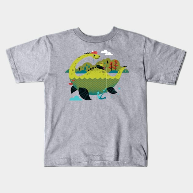 Nessie Kids T-Shirt by Lucie Rice Illustration and Design, LLC